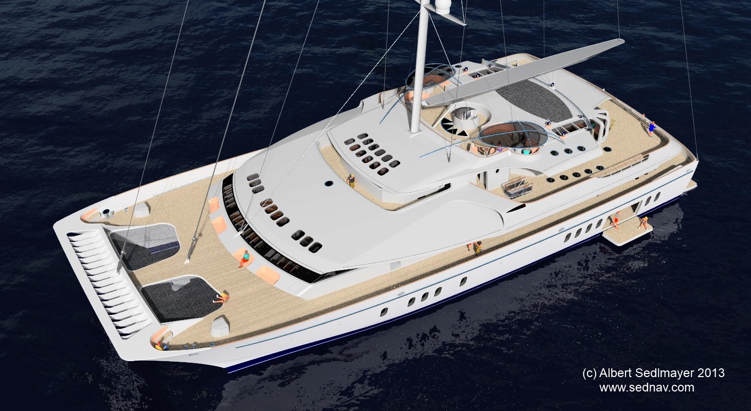 world's largest sailing catamaran design to be presented